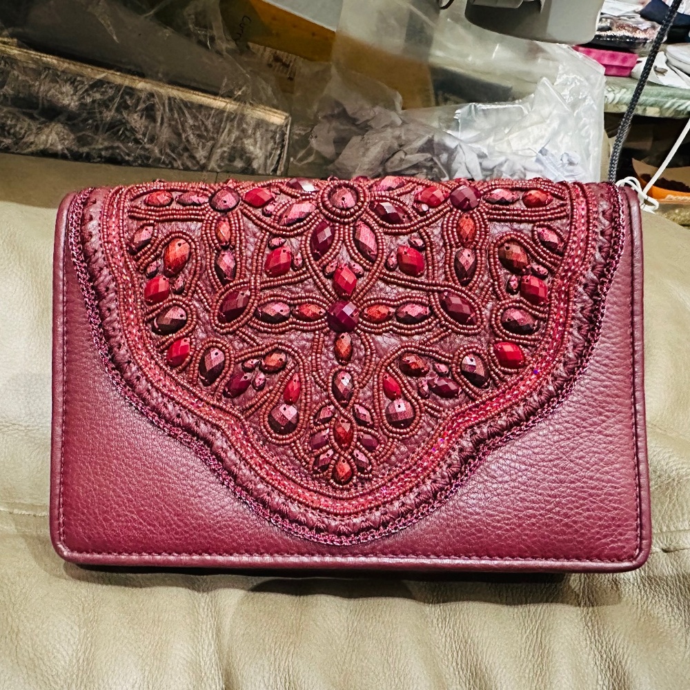 Brighton Burgundy dark red Crossbody